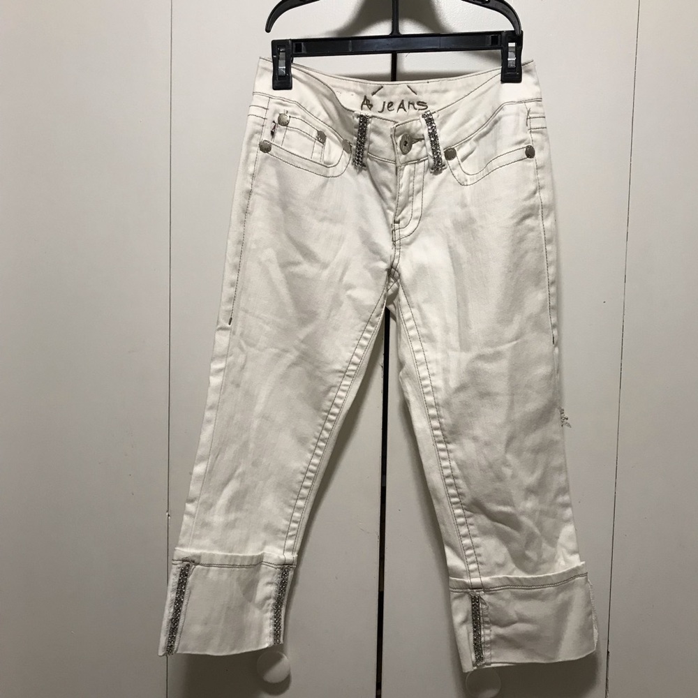 AB Jeans Capri White Size 7